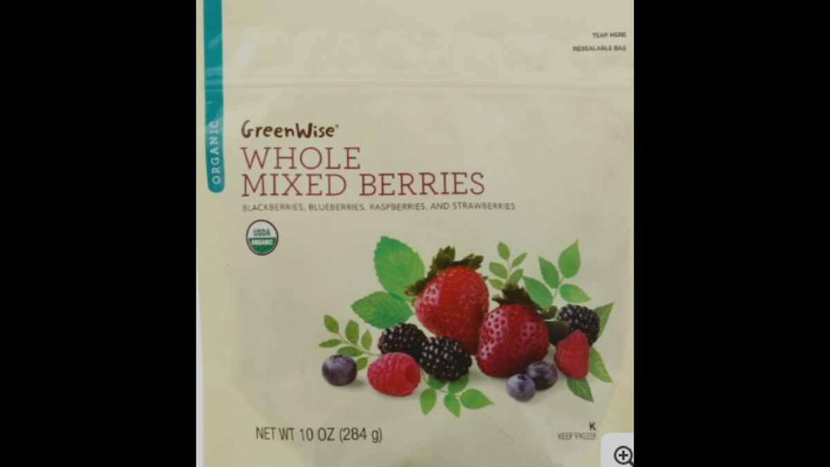 Publix has recalled all GreenWise Whole Mixed Berries in 10-ounce and 48-ounce bags.